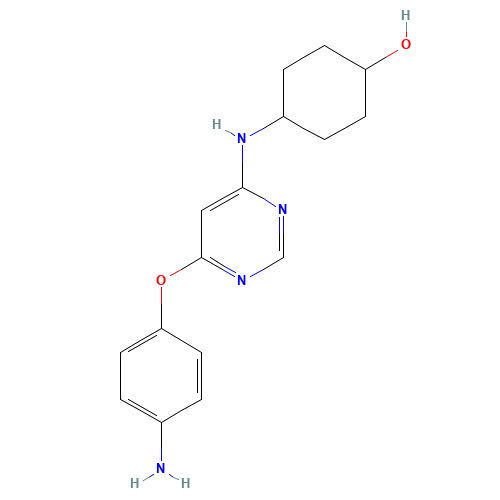 4-[[6-(4-aminophenoxy)pyrimidin-4-yl]amino]cyclohexan-1-ol (CAS: 853298-75-6) - Related Chemical Product
