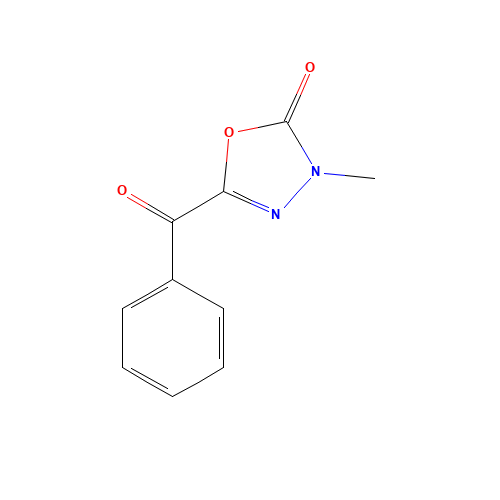 5-benzoyl-3-methyl-1,3,4-oxadiazol-2-one (CAS: 1235995-81-9) - Chemical Structure and Molecular Formula 
