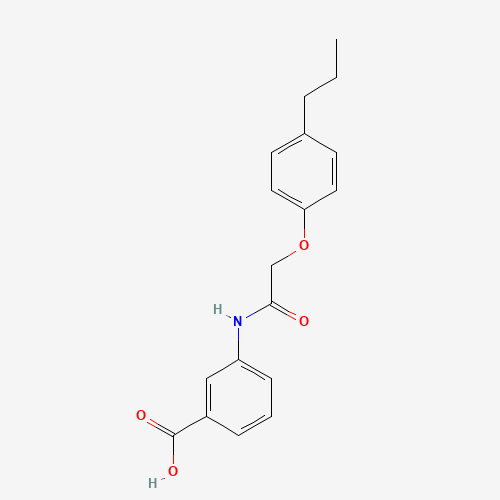 3-[[2-(4-propylphenoxy)acetyl]amino]benzoic acid (CAS: 649773-67-1) - Related Chemical Product