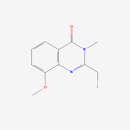 2-(iodomethyl)-8-methoxy-3-methylquinazolin-4-one (CAS: 1263413-70-2) - Chemical Structure and Molecular Formula 