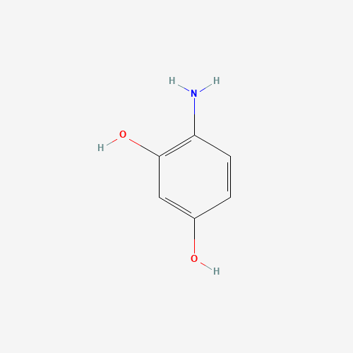 4-aminobenzene-1,3-diol (CAS: 13066-95-0) - Chemical Structure and Molecular Formula 