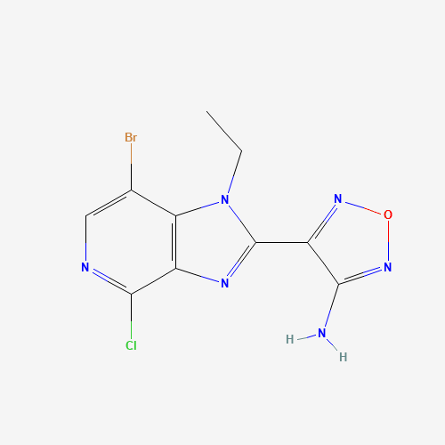 4-(7-bromo-4-chloro-1-ethylimidazo[4,5-c]pyridin-2-yl)-1,2,5-oxadiazol-3-amine (CAS: 842144-07-4) - Related Chemical Product