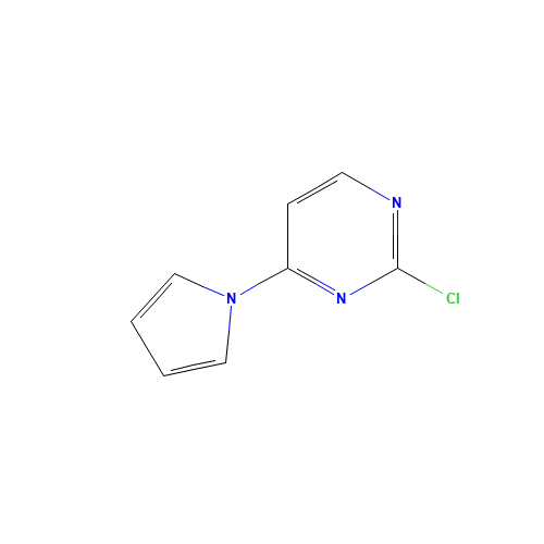 2-chloro-4-pyrrol-1-ylpyrimidine (CAS: 1251534-07-2) - Chemical Structure and Molecular Formula 