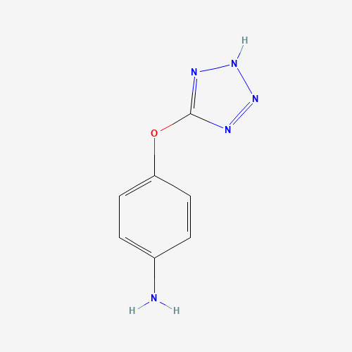 4-(2H-tetrazol-5-yloxy)aniline (CAS: 467226-44-4) - Chemical Structure and Molecular Formula 