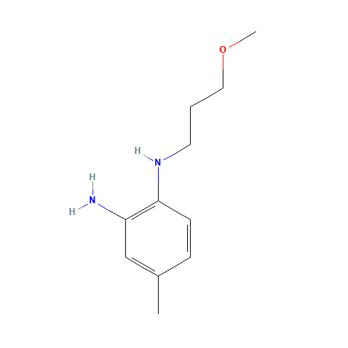 1-N-(3-methoxypropyl)-4-methylbenzene-1,2-diamine (CAS: 1097791-59-7) - Chemical Structure and Molecular Formula 