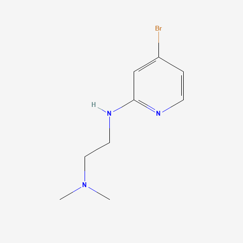 N-(4-bromopyridin-2-yl)-N',N'-dimethylethane-1,2-diamine (CAS: 1289089-99-1) - Chemical Structure and Molecular Formula 
