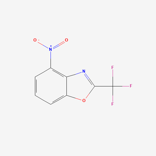 4-nitro-2-(trifluoromethyl)-1,3-benzoxazole (CAS: 573759-00-9) - Chemical Structure and Molecular Formula 