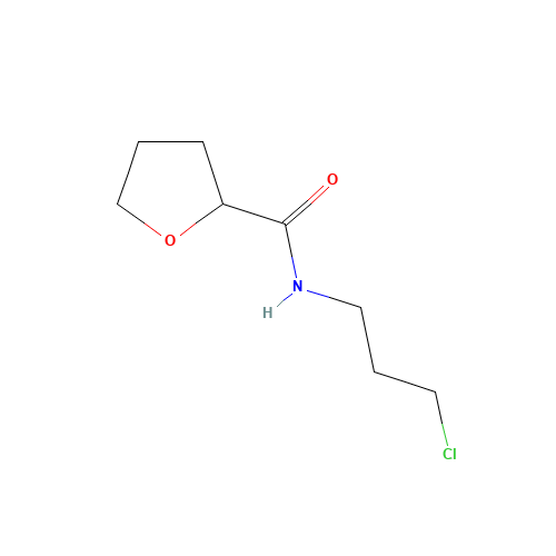 N-(3-chloropropyl)oxolane-2-carboxamide (CAS: 600159-59-9) - Chemical Structure and Molecular Formula 