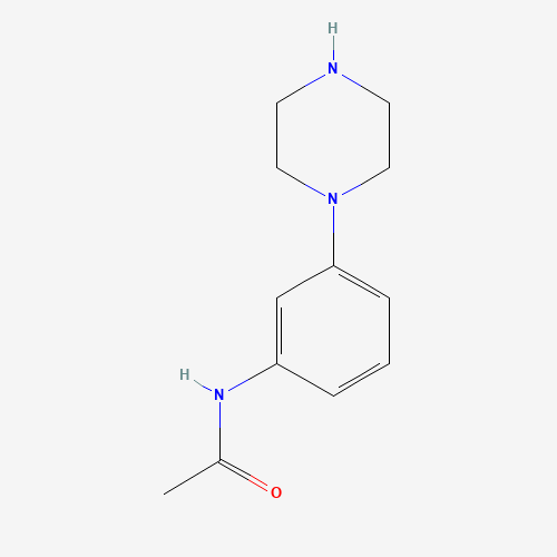 N-(3-piperazin-1-ylphenyl)acetamide (CAS: 103951-55-9) - Chemical Structure and Molecular Formula 