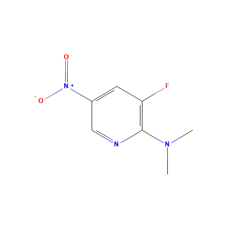 3-fluoro-N,N-dimethyl-5-nitropyridin-2-amine (CAS: 1378502-36-3) - Related Chemical Product