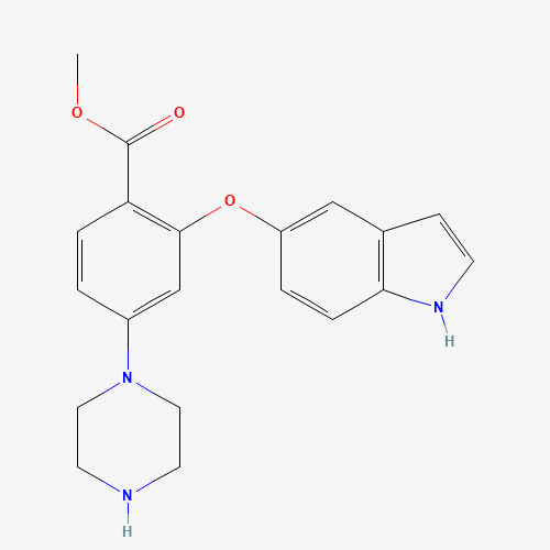 methyl 2-(1H-indol-5-yloxy)-4-piperazin-1-ylbenzoate (CAS: 1228784-14-2) - Related Chemical Product