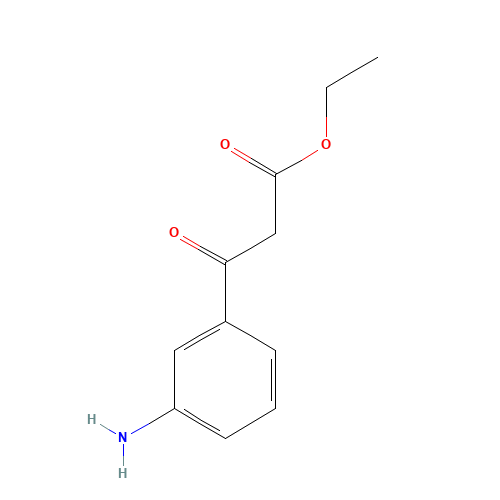 ethyl 3-(3-aminophenyl)-3-oxopropanoate (CAS: 209732-58-1) - Chemical Structure and Molecular Formula 