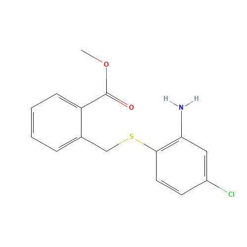 methyl 2-[(2-amino-4-chlorophenyl)sulfanylmethyl]benzoate (CAS: 875895-73-1) - Related Chemical Product