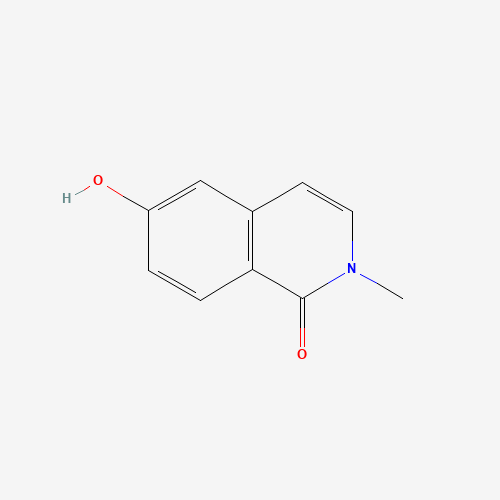 6-hydroxy-2-methylisoquinolin-1-one (CAS: 1267663-33-1) - Chemical Structure and Molecular Formula 