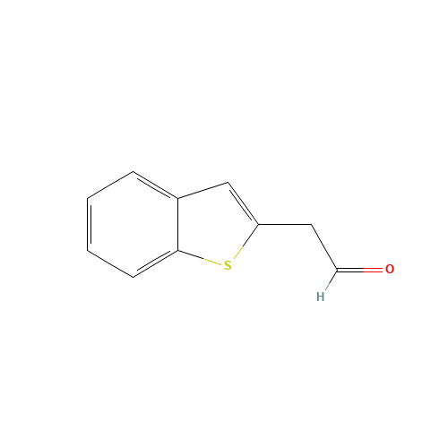 2-(1-benzothiophen-2-yl)acetaldehyde (CAS: 54765-12-7) - Chemical Structure and Molecular Formula 