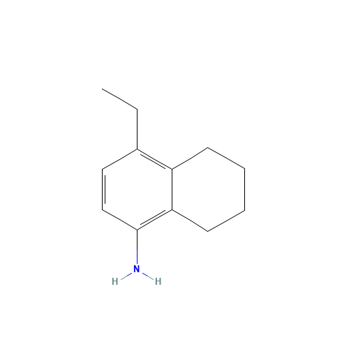 4-ethyl-5,6,7,8-tetrahydronaphthalen-1-amine (CAS: 878672-25-4) - Chemical Structure and Molecular Formula 