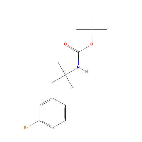 tert-butyl N-[1-(3-bromophenyl)-2-methylpropan-2-yl]carbamate (CAS: 808769-13-3) - Related Chemical Product