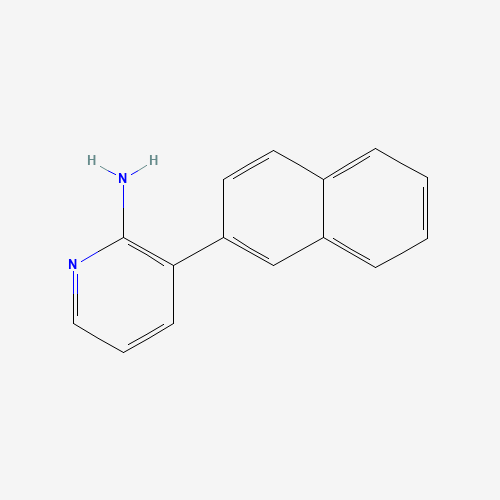3-naphthalen-2-ylpyridin-2-amine (CAS: 1358545-76-2) - Chemical Structure and Molecular Formula 