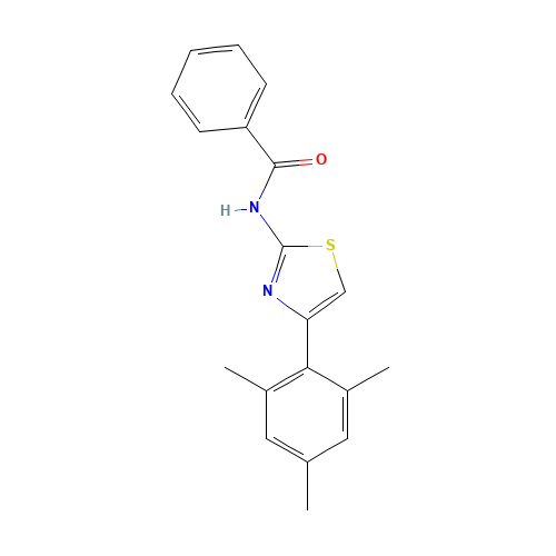 N-[4-(2,4,6-trimethylphenyl)-1,3-thiazol-2-yl]benzamide (CAS: 1001753-24-7) - Related Chemical Product