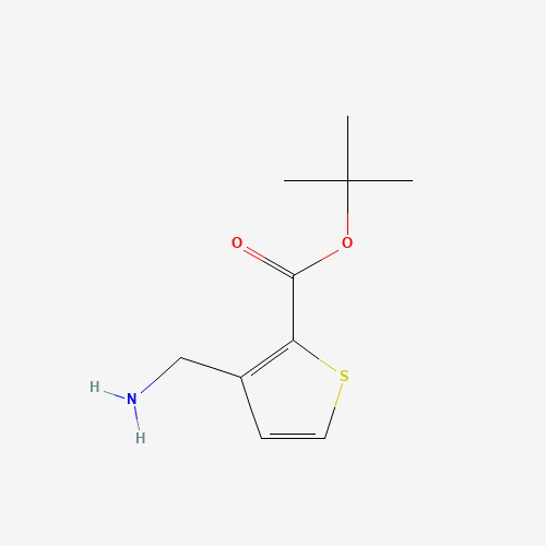 tert-butyl 3-(aminomethyl)thiophene-2-carboxylate (CAS: 887594-90-3) - Chemical Structure and Molecular Formula 