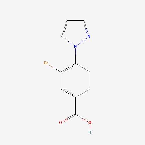 3-bromo-4-pyrazol-1-ylbenzoic acid (CAS: 1186663-57-9) - Related Chemical Product