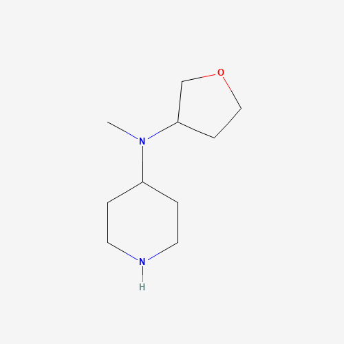 N-methyl-N-(oxolan-3-yl)piperidin-4-amine (CAS: 1257293-66-5) - Chemical Structure and Molecular Formula 