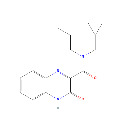 N-(cyclopropylmethyl)-3-oxo-N-propyl-4H-quinoxaline-2-carboxamide (CAS: 1374849-36-1) - Chemical Structure and Molecular Formula 
