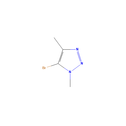 5-bromo-1,4-dimethyltriazole (CAS: 1040275-55-5) - Chemical Structure and Molecular Formula 