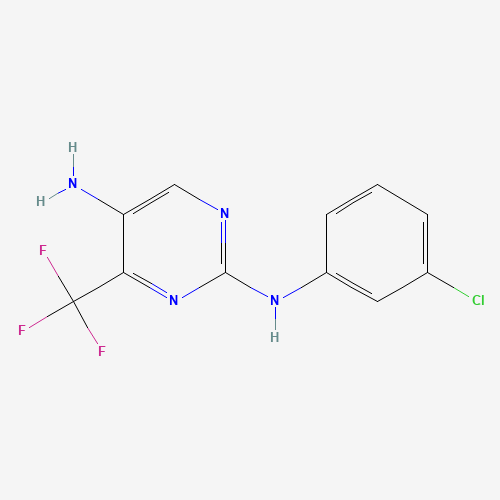 2-N-(3-chlorophenyl)-4-(trifluoromethyl)pyrimidine-2,5-diamine (CAS: 1247875-91-7) - Related Chemical Product