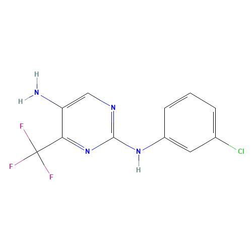 2-N-(3-chlorophenyl)-4-(trifluoromethyl)pyrimidine-2,5-diamine (CAS: 1247875-91-7) - Related Chemical Product