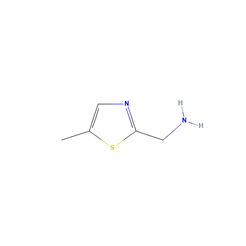 (5-methyl-1,3-thiazol-2-yl)methanamine (CAS: 921091-08-9) - Chemical Structure and Molecular Formula 