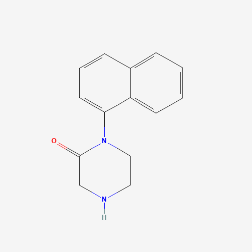1-naphthalen-1-ylpiperazin-2-one (CAS: 907972-32-1) - Chemical Structure and Molecular Formula 