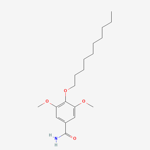 4-decoxy-3,5-dimethoxybenzamide (CAS: 14817-09-5) - Chemical Structure and Molecular Formula 