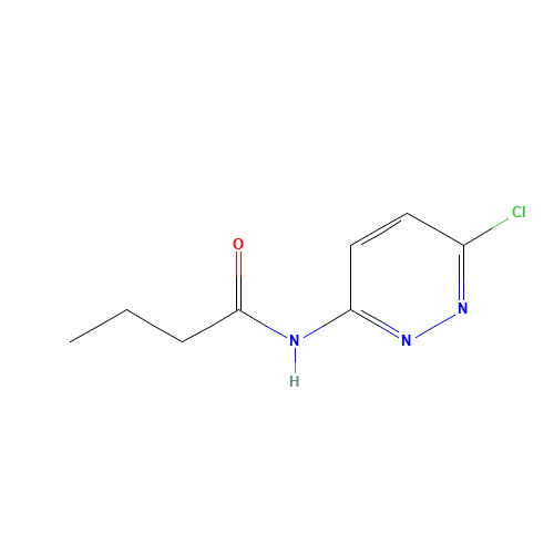 N-(6-chloropyridazin-3-yl)butanamide (CAS: 868948-12-3) - Chemical Structure and Molecular Formula 