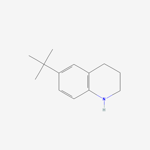 6-tert-butyl-1,2,3,4-tetrahydroquinoline (CAS: 75413-98-8) - Chemical Structure and Molecular Formula 