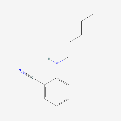 2-(pentylamino)benzonitrile (CAS: 145863-83-8) - Chemical Structure and Molecular Formula 