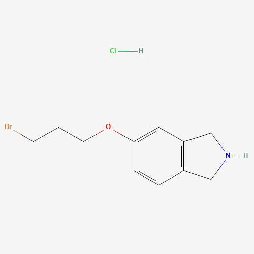5-(3-bromopropoxy)-2,3-dihydro-1H-isoindole;hydrochloride (CAS: 1007455-14-2) - Chemical Structure and Molecular Formula 