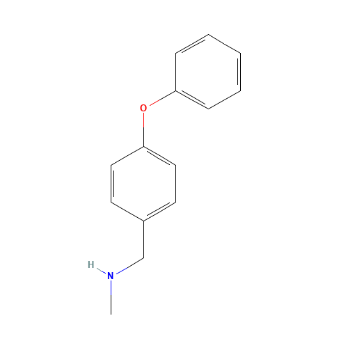 N-methyl-1-(4-phenoxyphenyl)methanamine (CAS: 169943-40-2) - Chemical Structure and Molecular Formula 