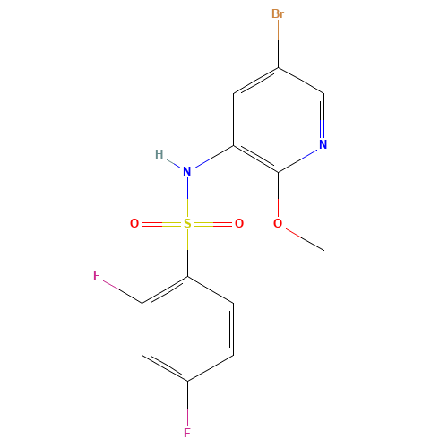 N-(5-bromo-2-methoxypyridin-3-yl)-2,4-difluorobenzenesulfonamide (CAS: 1086063-46-8) - Related Chemical Product