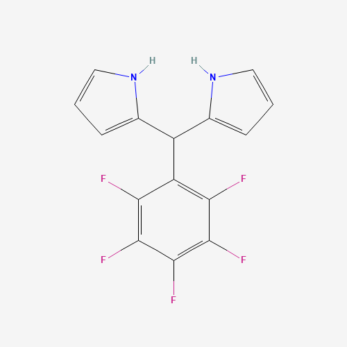 2-[(2,3,4,5,6-pentafluorophenyl)-(1H-pyrrol-2-yl)methyl]-1H-pyrrole (CAS: 167482-91-9) - Chemical Structure and Molecular Formula 
