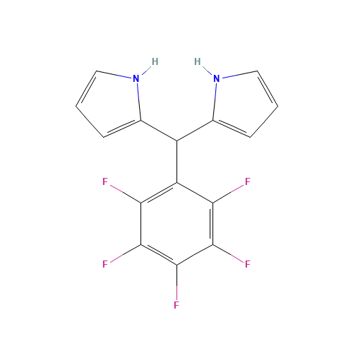 2-[(2,3,4,5,6-pentafluorophenyl)-(1H-pyrrol-2-yl)methyl]-1H-pyrrole (CAS: 167482-91-9) - Chemical Structure and Molecular Formula 