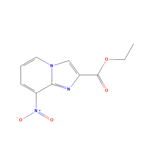 ethyl 8-nitroimidazo[1,2-a]pyridine-2-carboxylate (CAS: 72721-23-4) - Chemical Structure and Molecular Formula 