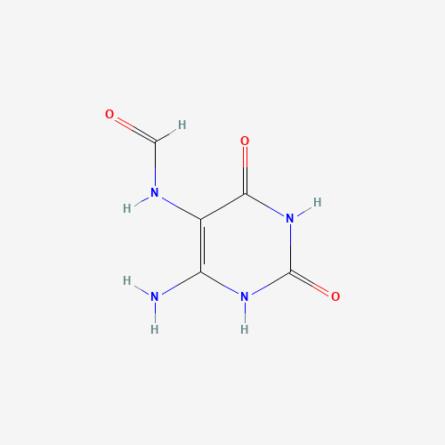 N-(6-amino-2,4-dioxo-1H-pyrimidin-5-yl)formamide (CAS: 10184-00-6) - Chemical Structure and Molecular Formula 