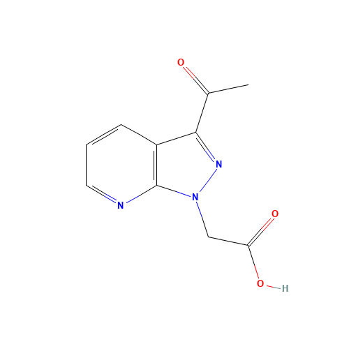 2-(3-acetylpyrazolo[3,4-b]pyridin-1-yl)acetic acid (CAS: 1386457-43-7) - Related Chemical Product