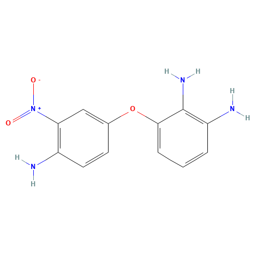 3-(4-amino-3-nitrophenoxy)benzene-1,2-diamine (CAS: 1043424-76-5) - Chemical Structure and Molecular Formula 
