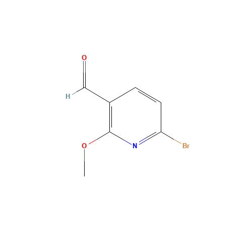 6-bromo-2-methoxypyridine-3-carbaldehyde (CAS: 58819-88-8) - Chemical Structure and Molecular Formula 