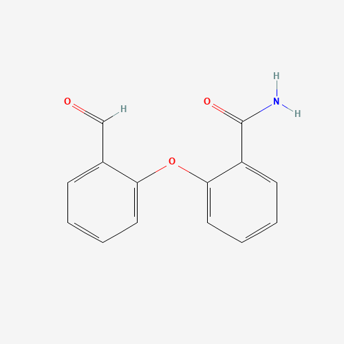 2-(2-formylphenoxy)benzamide (CAS: 1021231-19-5) - Chemical Structure and Molecular Formula 