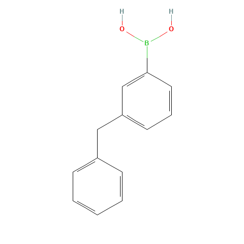 (3-benzylphenyl)boronic acid (CAS: 173394-24-6) - Chemical Structure and Molecular Formula 