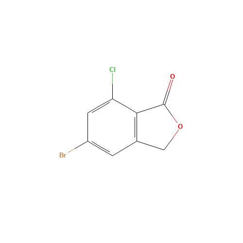 5-bromo-7-chloro-3H-2-benzofuran-1-one (CAS: 1374574-11-4) - Chemical Structure and Molecular Formula 