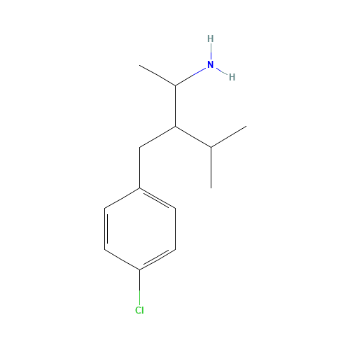 3-[(4-chlorophenyl)methyl]-4-methylpentan-2-amine (CAS: 605680-86-2) - Related Chemical Product